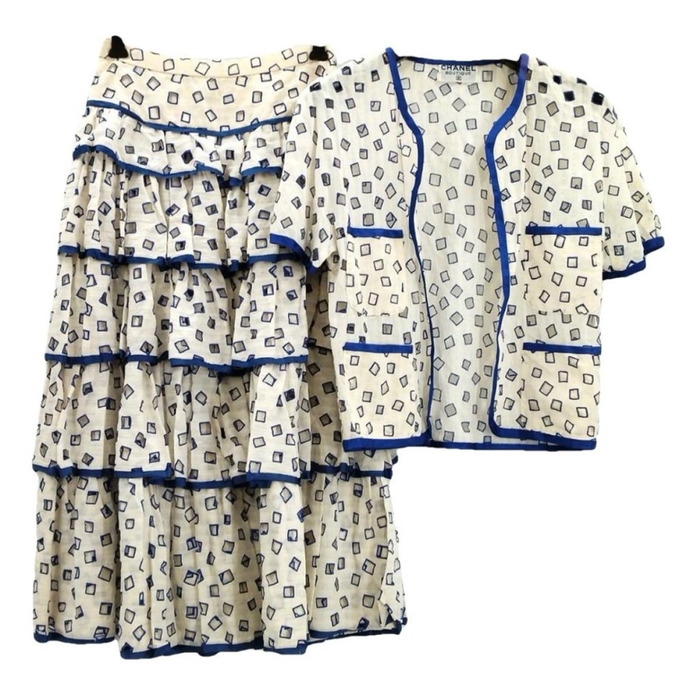 CHANEL vintage two piece skirt set